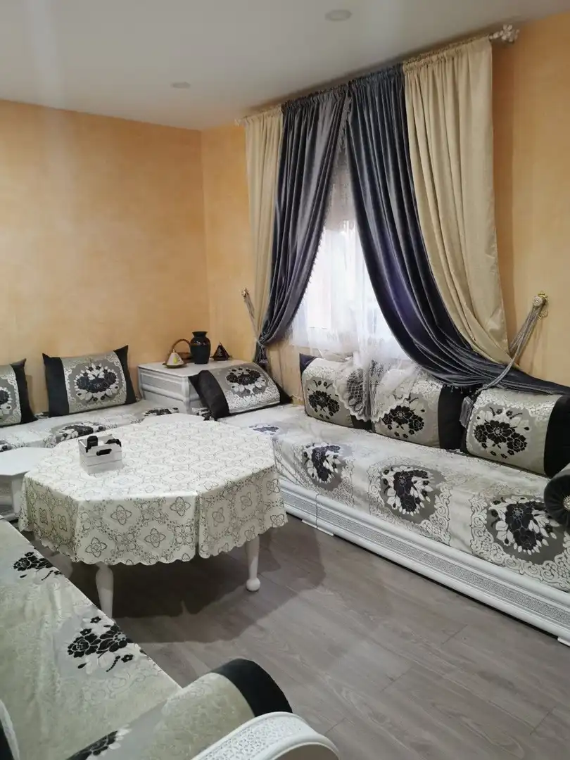 Wohnzimmer von Wohnung zum Verkauf in Mollet del Vallès mit Klimaanlage, Parkett und Abstellraum