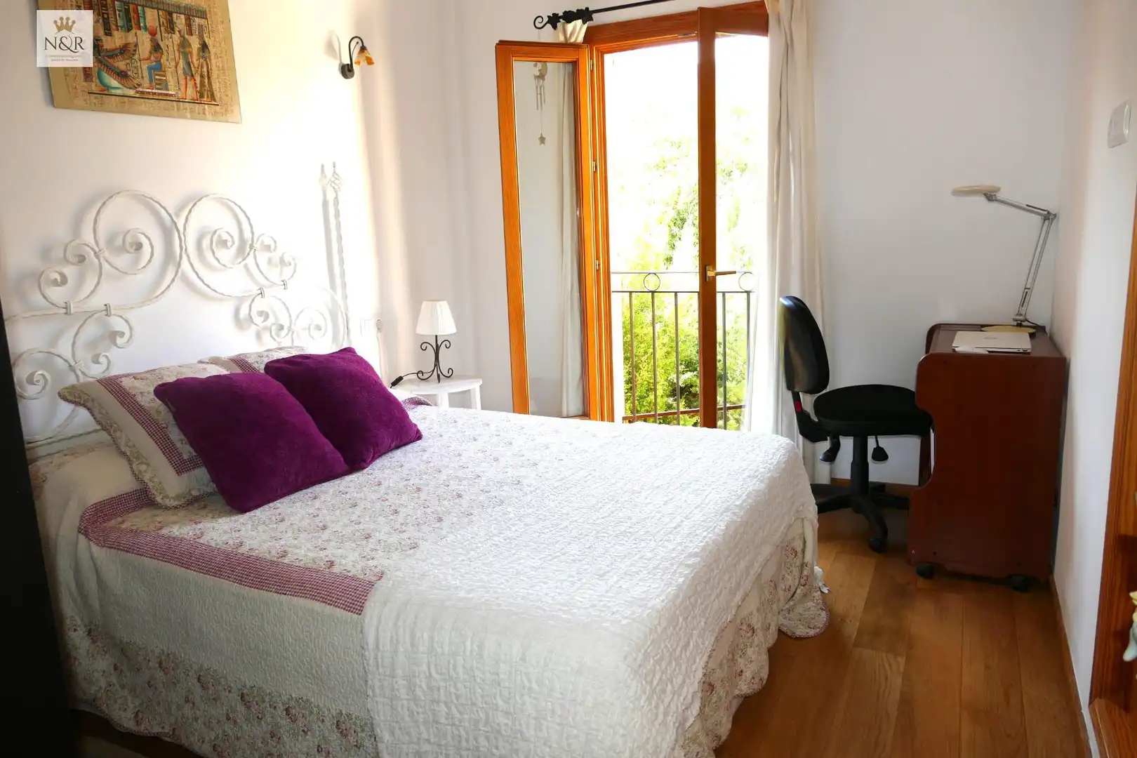 Bedroom of Flat for sale in Alaró  with Air Conditioner, Parquet flooring and Furnished