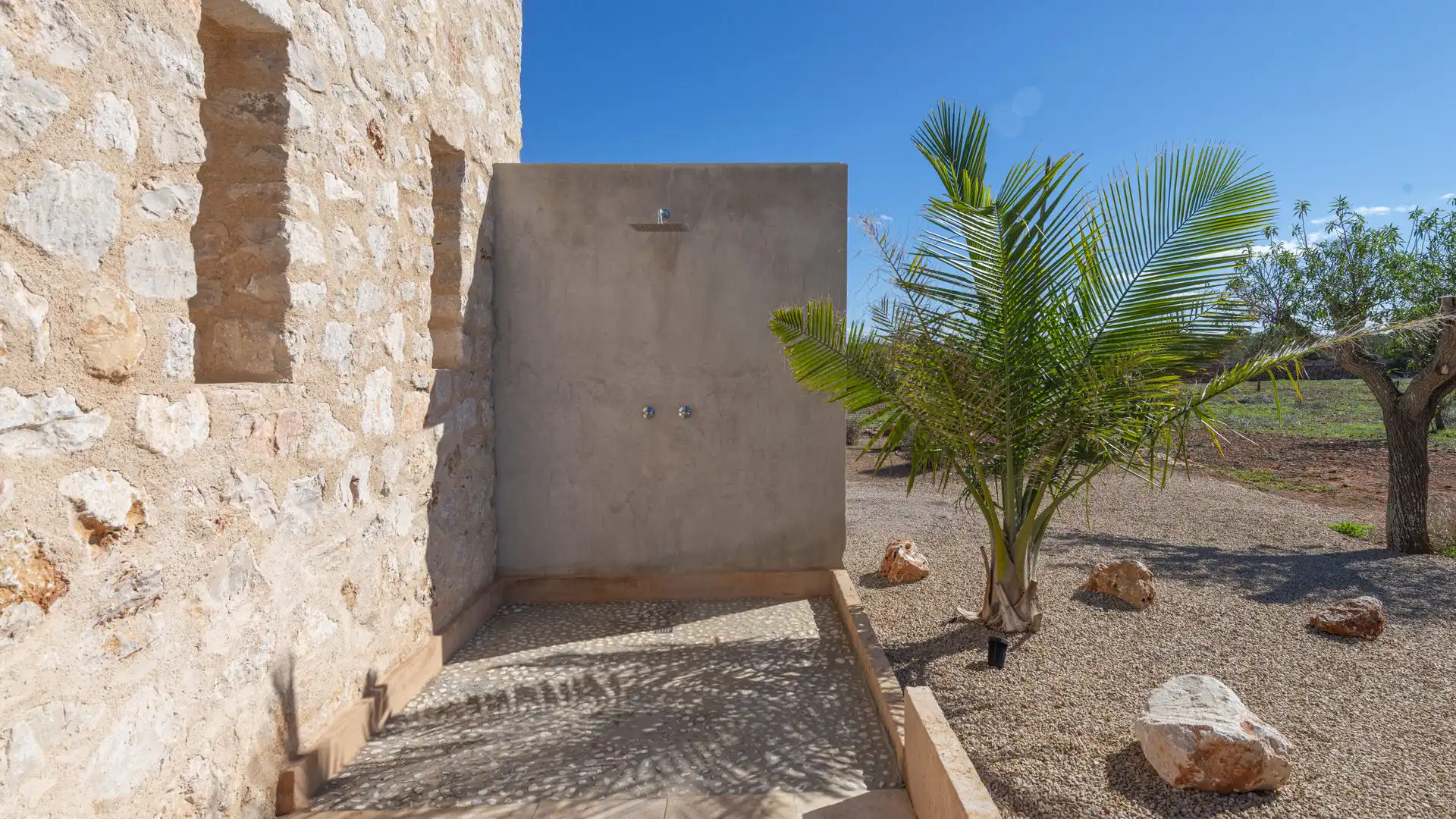 Exterior view of Country homes for sale in Ses Salines  with Air Conditioner, Heating and Terrace