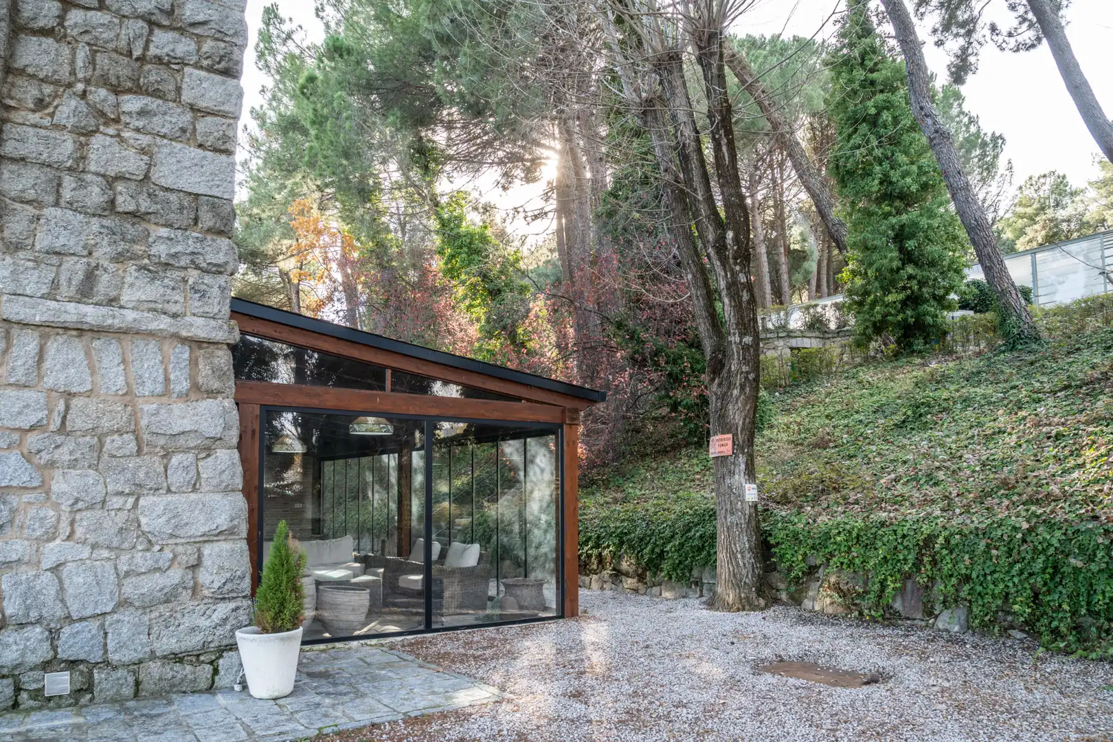 Terraza de Finca rústica en venta en Guadarrama con Aire acondicionado, Calefacción y Jardín privado