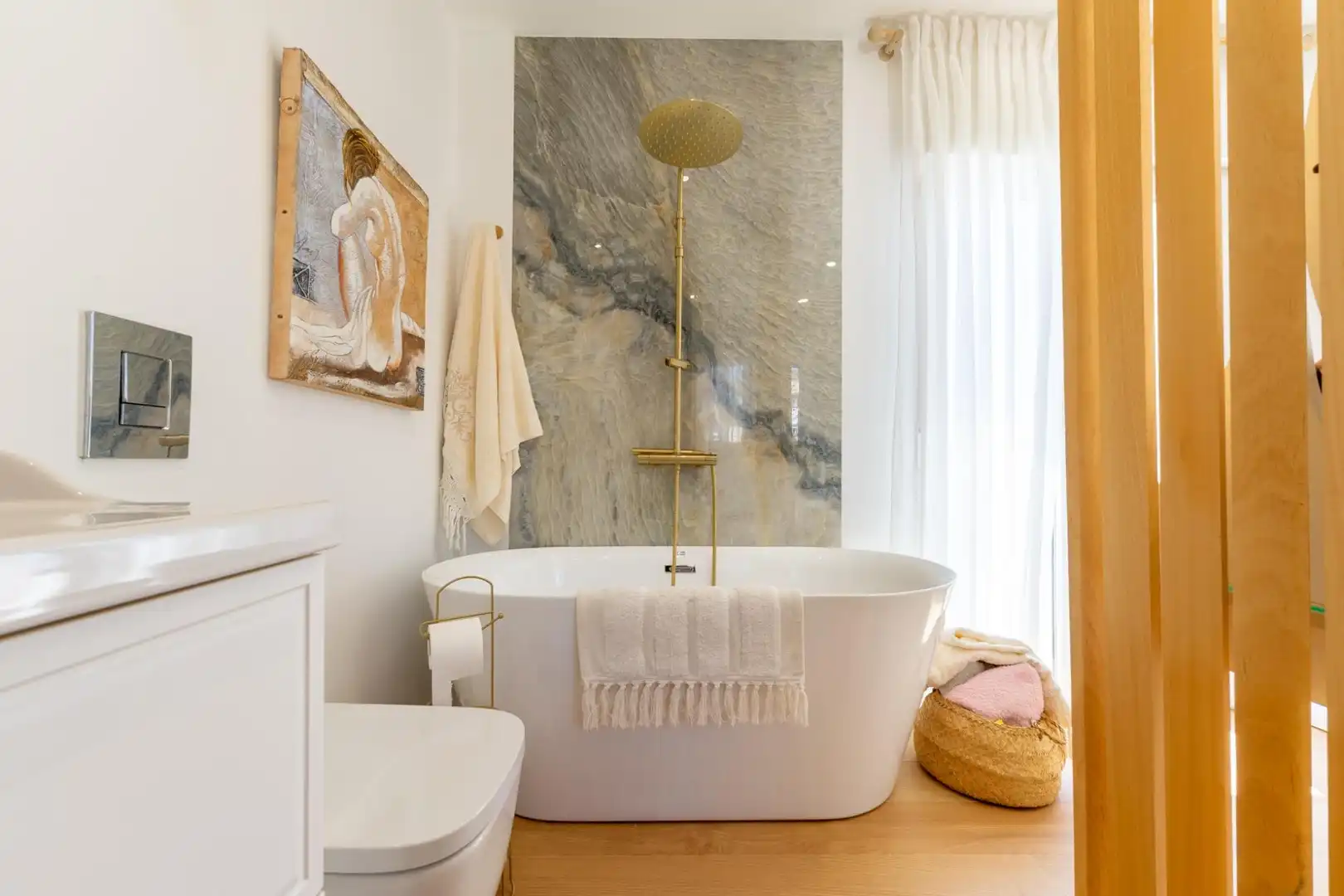 Baño de Casa o chalet en venta en Málaga con Aire acondicionado, Jardín privado y Terraza