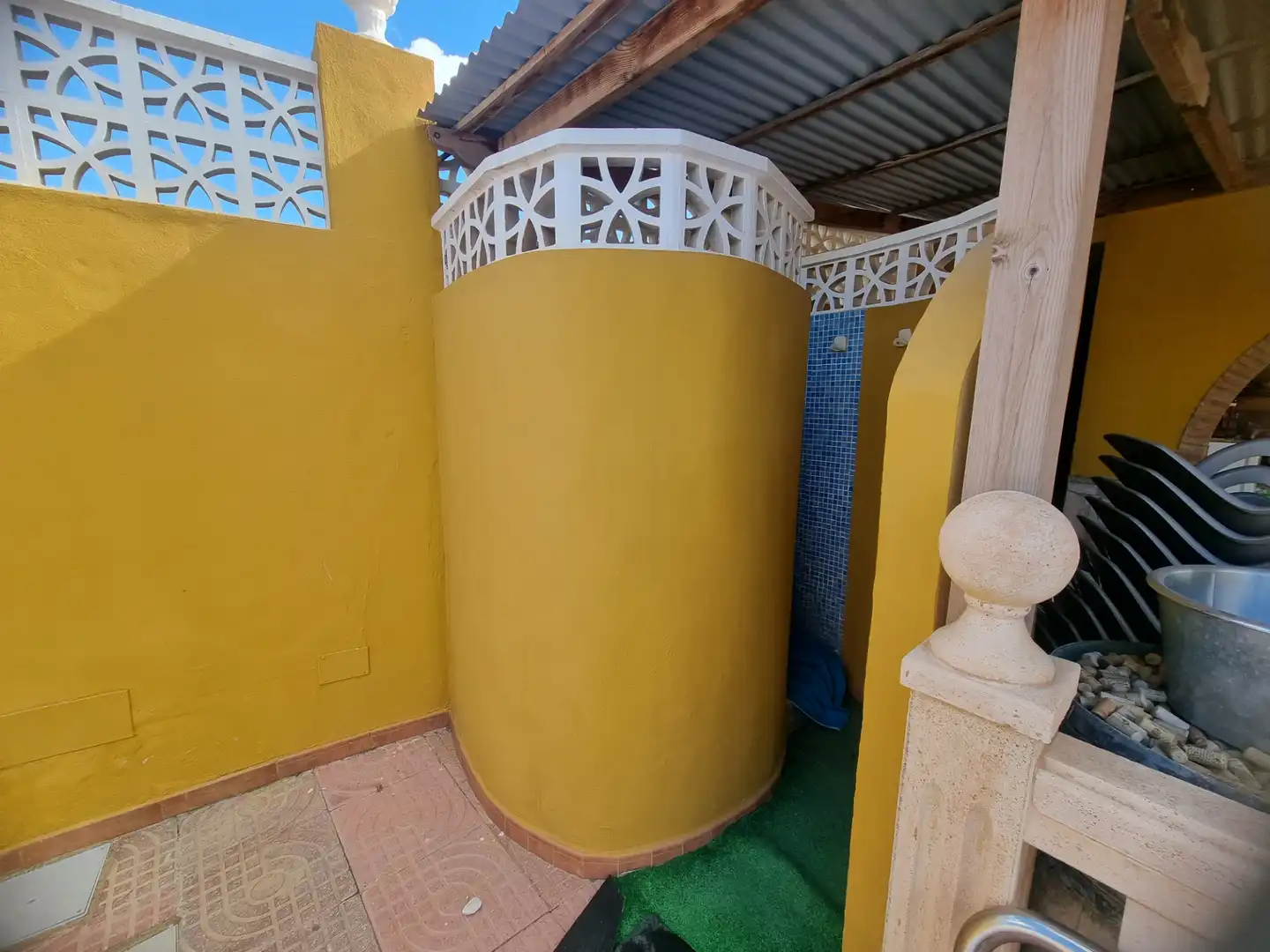 Terraza de Finca rústica en venta en Pechina con Aire acondicionado, Calefacción y Jardín privado