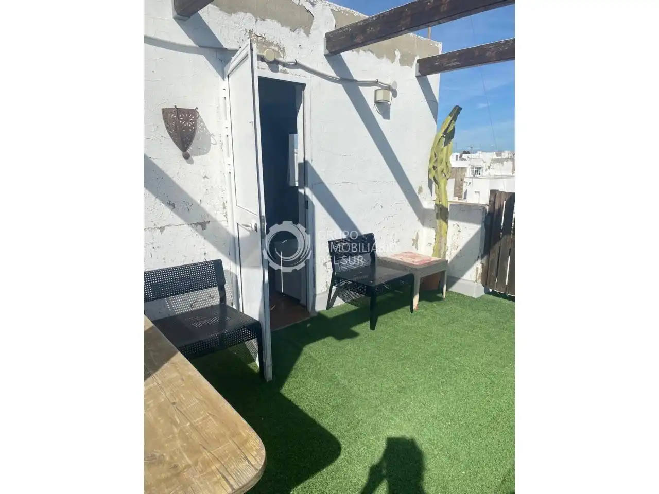 Terrassa de Casa adosada en venda en Puerto Real amb Aire condicionat, Jardí privat i Terrassa