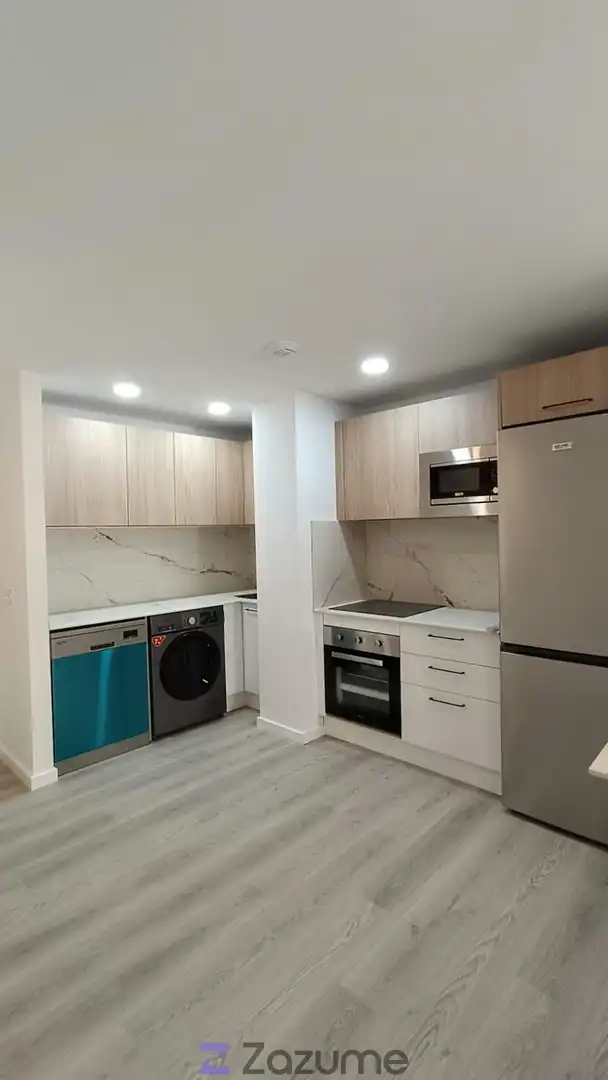 Cocina de Piso de alquiler en Benalmádena con Aire acondicionado, Parquet y Terraza