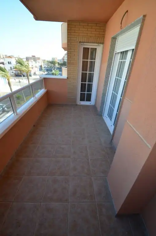 Terraza de Piso de alquiler en Roquetas de Mar con Terraza, Amueblado y Piscina comunitaria