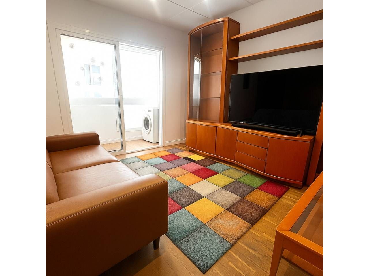 Sala d'estar de Pis en venda en Santa Coloma de Gramenet amb Aire condicionat i Parquet