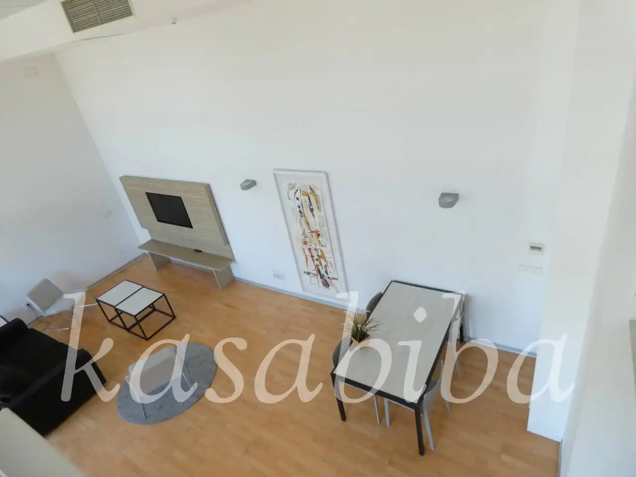 Wohnzimmer von Loft zur Miete in Valencia mit Klimaanlage, Heizung und Parkett