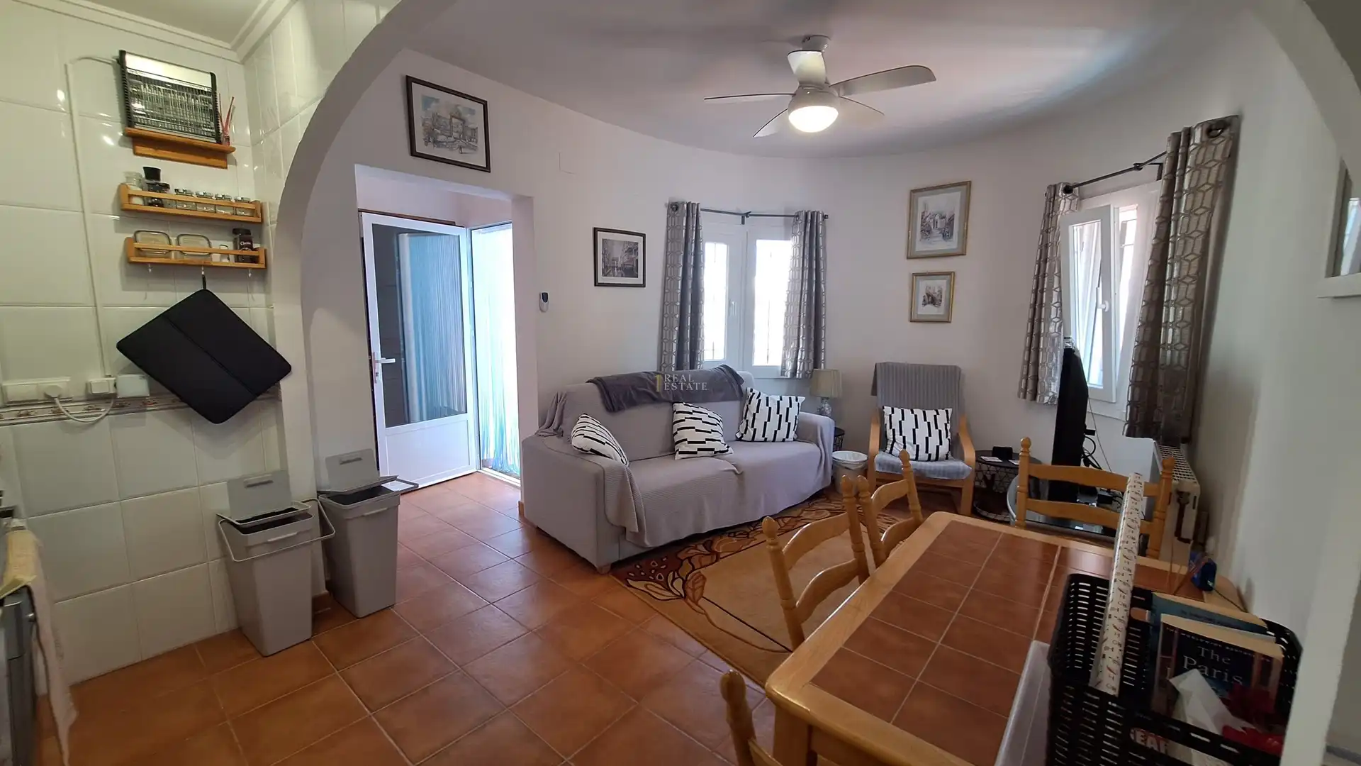 Living room of Houses for sale in El Ràfol d'Almúnia  with Air Conditioner, Heating and Terrace
