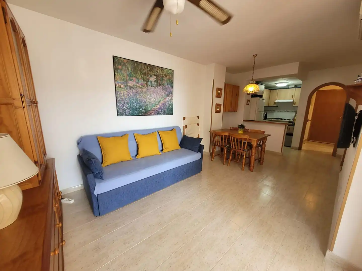 Sala de estar de Apartamento en venta en Alicante / Alacant con Aire acondicionado, Calefacción y Jardín privado