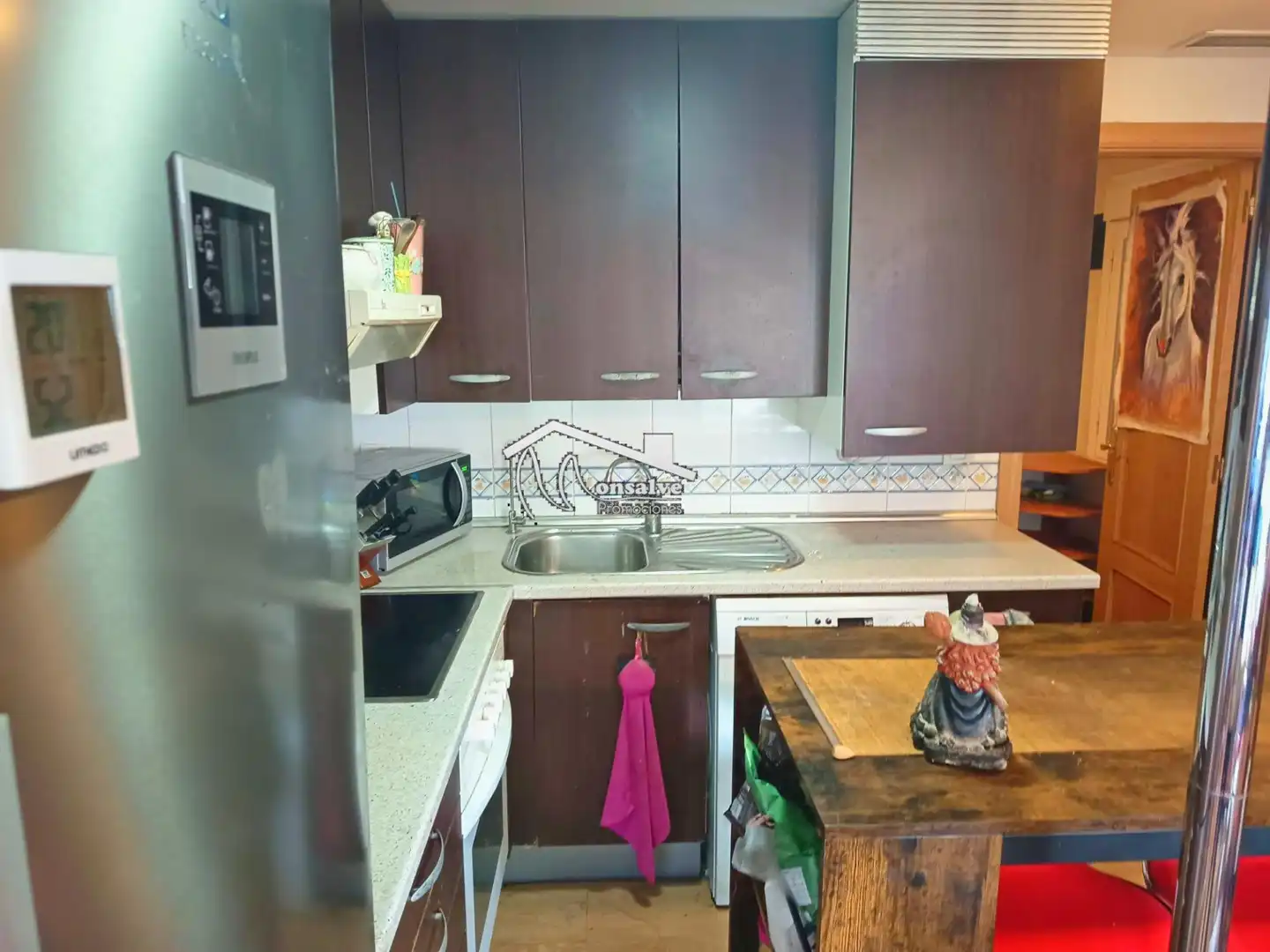 Cocina de Estudio de alquiler con opción a compra en Yeles con Aire acondicionado, Calefacción y Amueblado