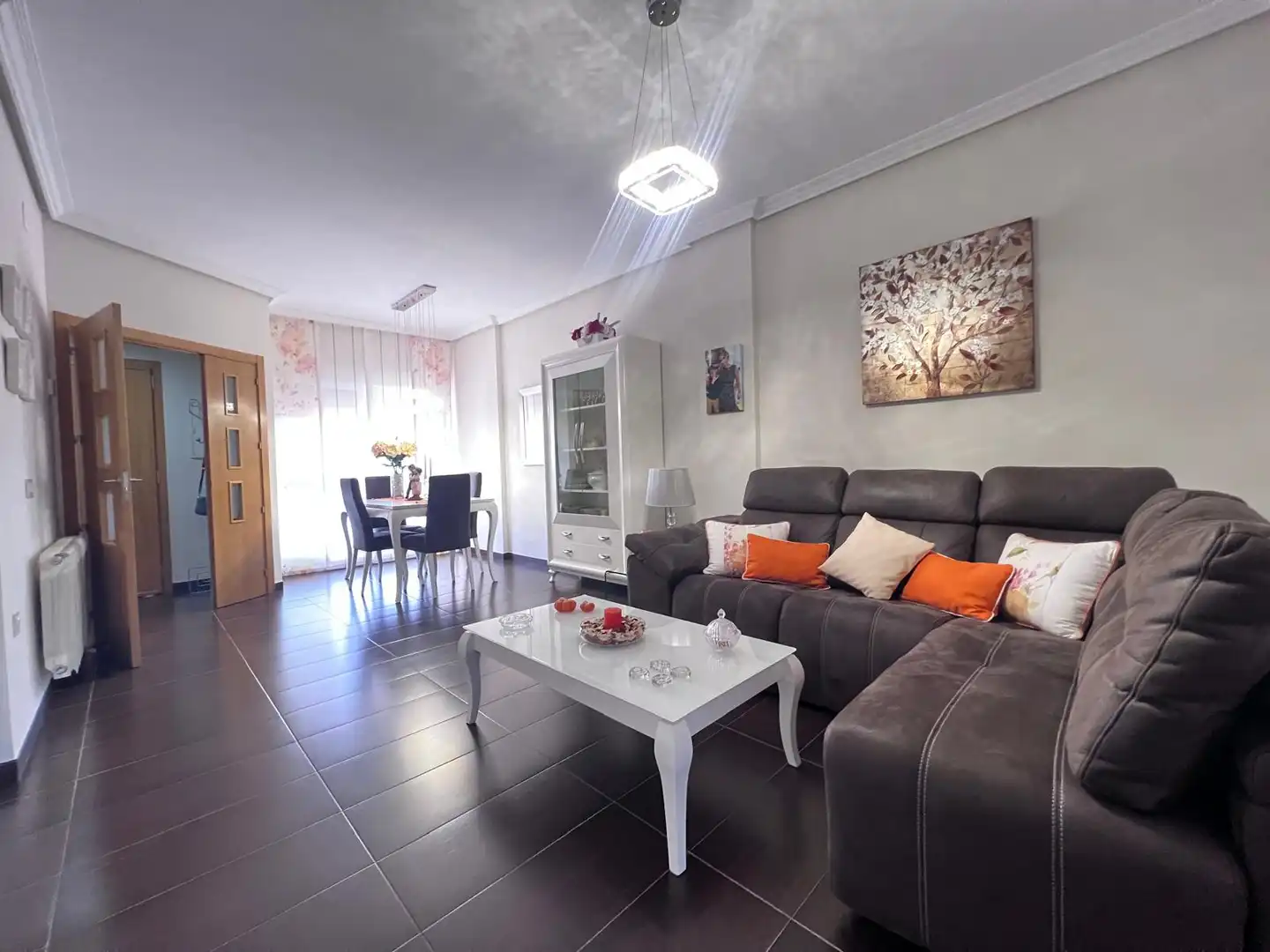 Sala de estar de Casa adosada en venta en Cáceres Capital con Trastero
