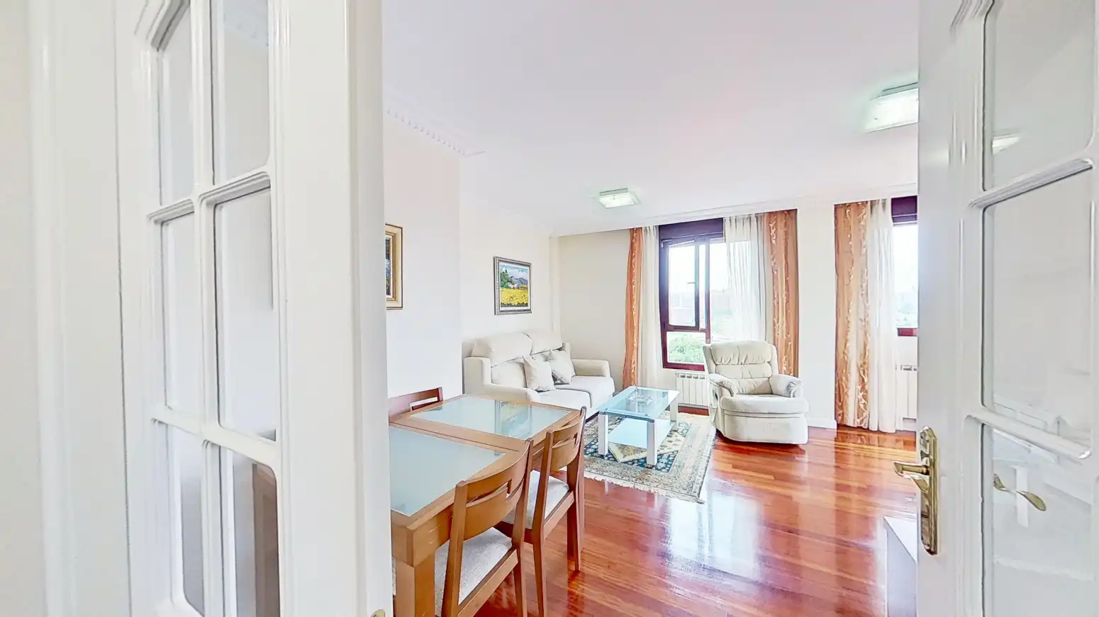 Sala de estar de Ático en venta en Santander con Calefacción, Jardín privado y Parquet