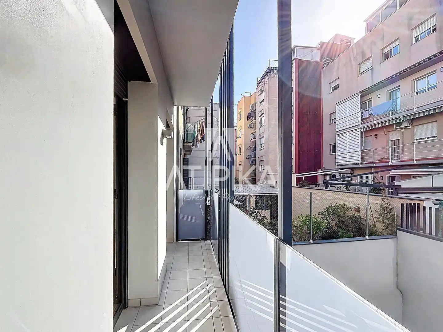 Balcony of Flat for sale in L'Hospitalet de Llobregat  with Heating, Parquet flooring and Terrace