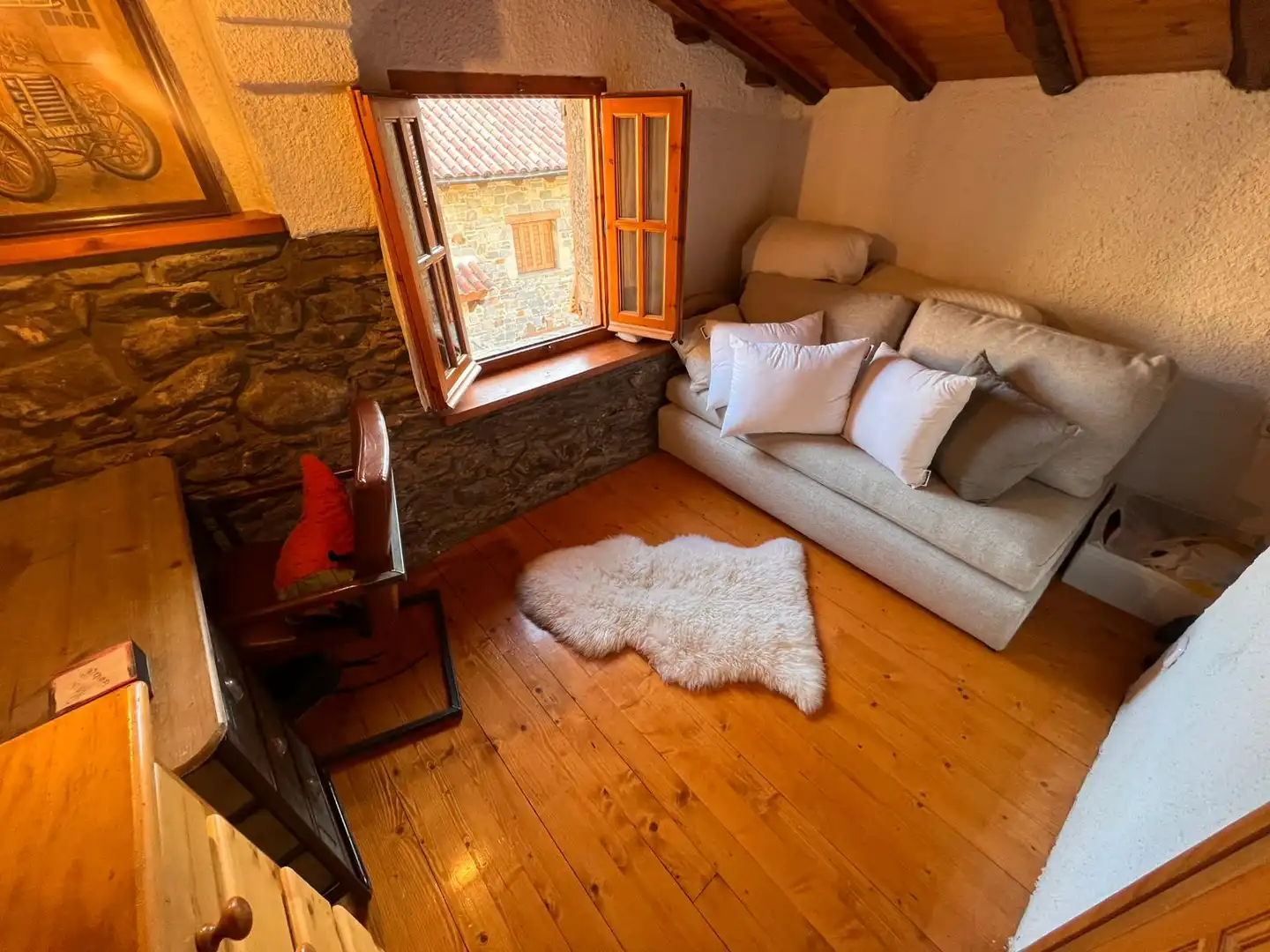 Living room of Houses for sale in Vilallonga de Ter  with Furnished
