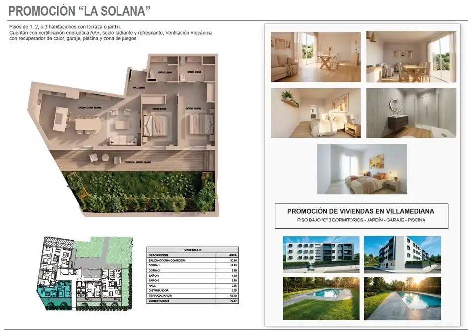 Piso con jardín en venta en Villamediana de Iregua, imagen 16