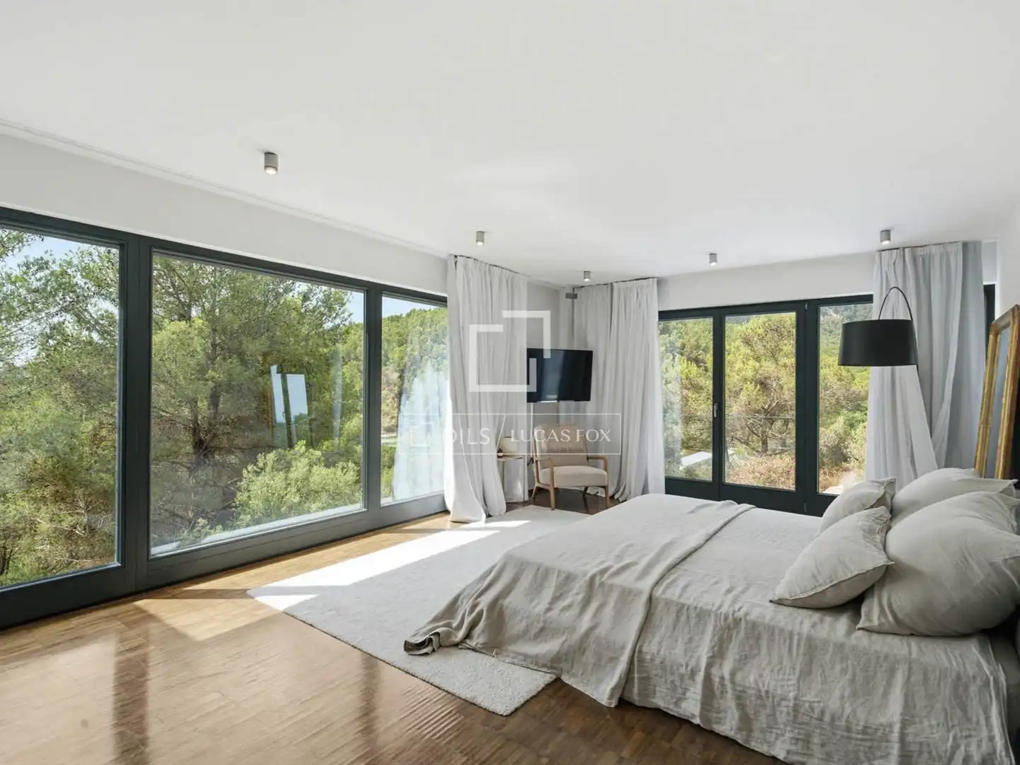 Schlafzimmer von Haus oder Chalet zur Miete in  Palma de Mallorca mit Klimaanlage, Heizung und Privatgarten