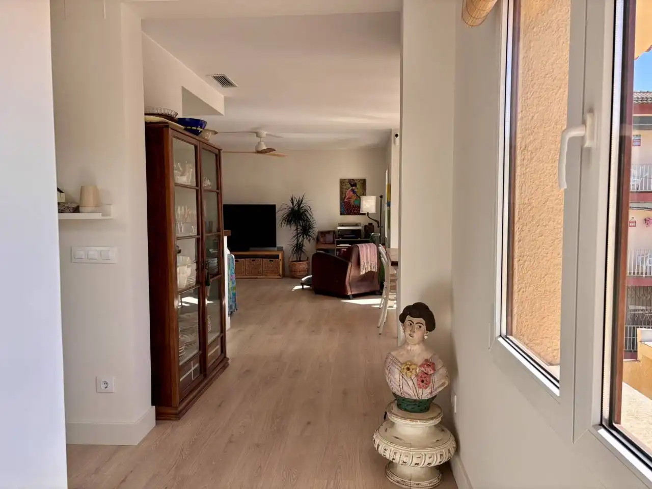 Sala de estar de Piso de alquiler en Sant Feliu de Guíxols con Terraza y Amueblado