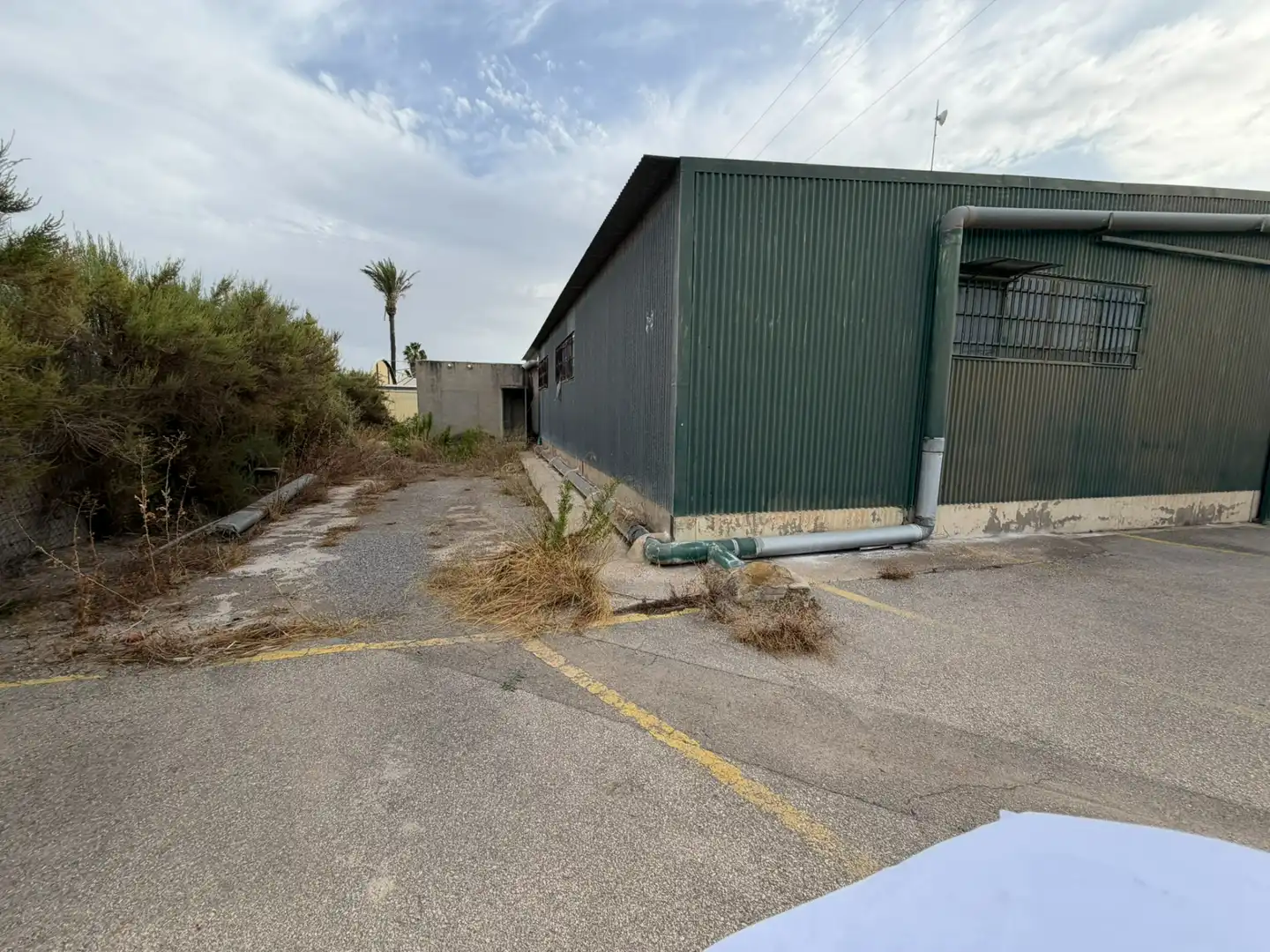 Vista exterior de Nave industrial en venta en Elche / Elx con Alarma