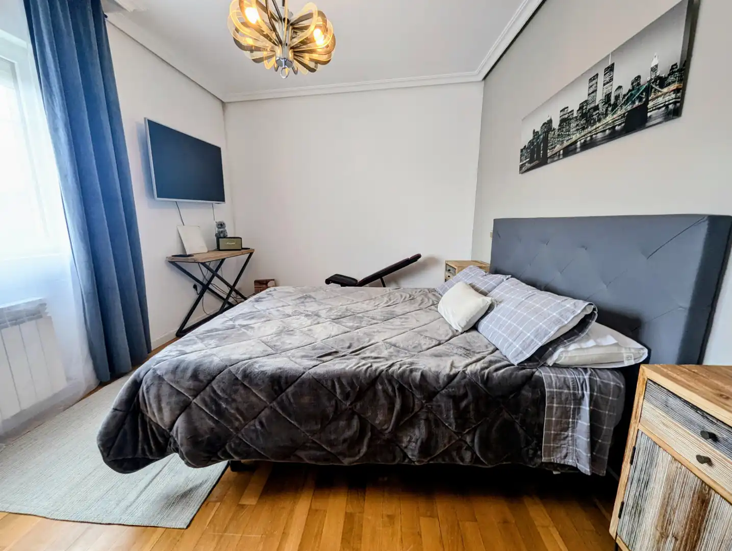 Bedroom of Houses for sale in Villamuriel de Cerrato  with Heating, Furnished and Balcony