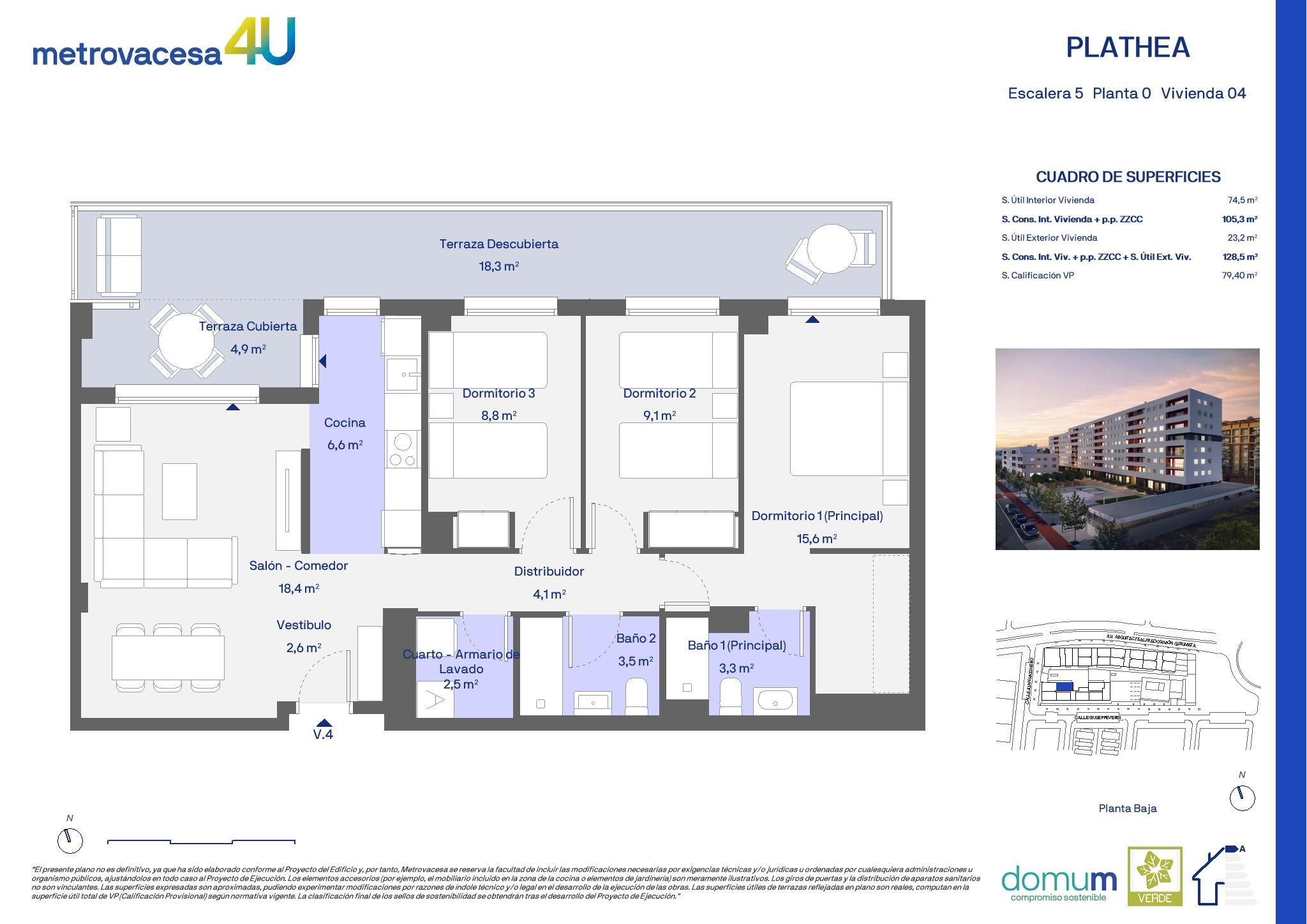Flat for sale in Giusseppe Verdi, 101, San José - Los Metales, Puerto de Sagunto