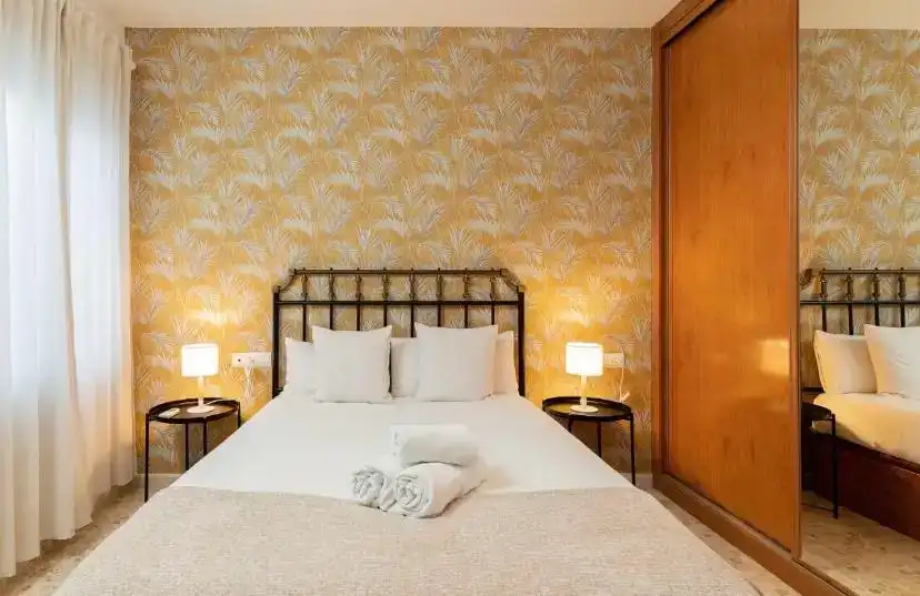 Bedroom of Flat for rent in Torremolinos  with Air Conditioner, Furnished and Balcony