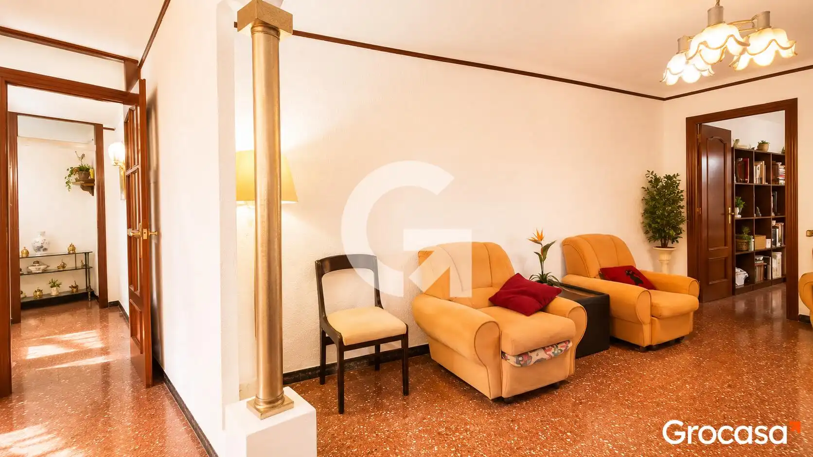 Living room of Flat for sale in L'Hospitalet de Llobregat  with Air Conditioner and Balcony