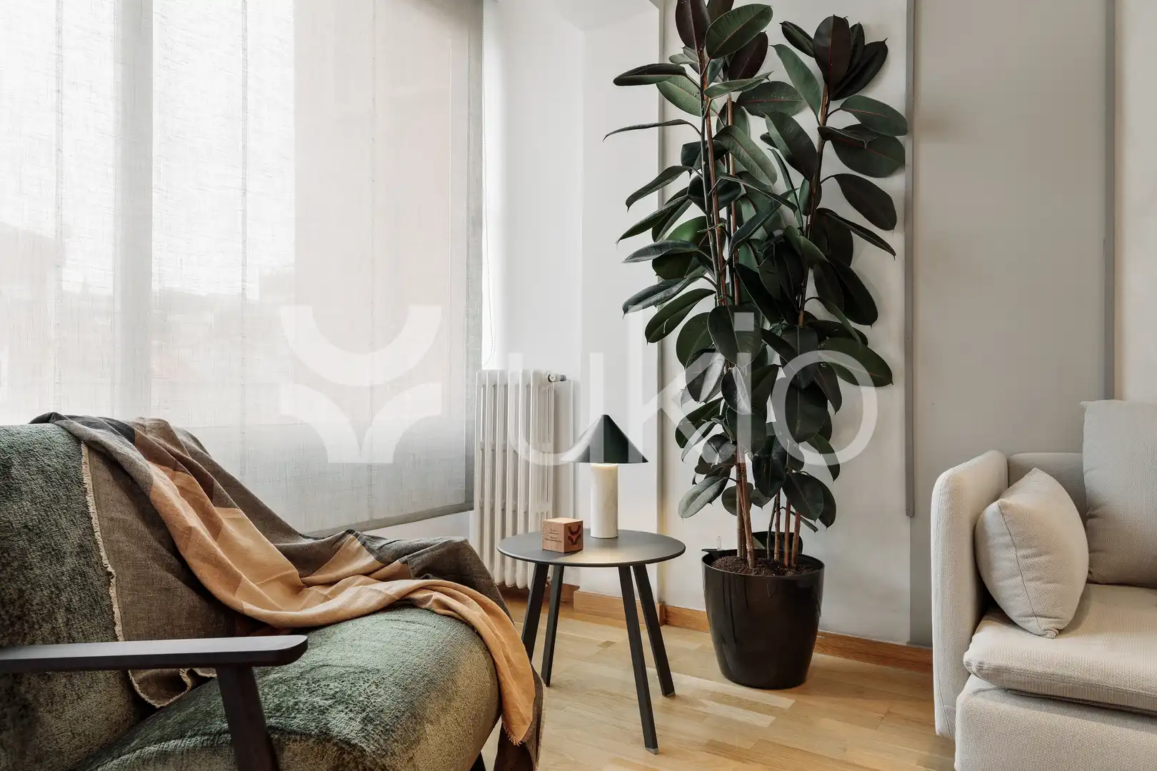 Sala d'estar de Apartament de lloguer en Barcelona amb Aire condicionat, Calefacció i Terrassa