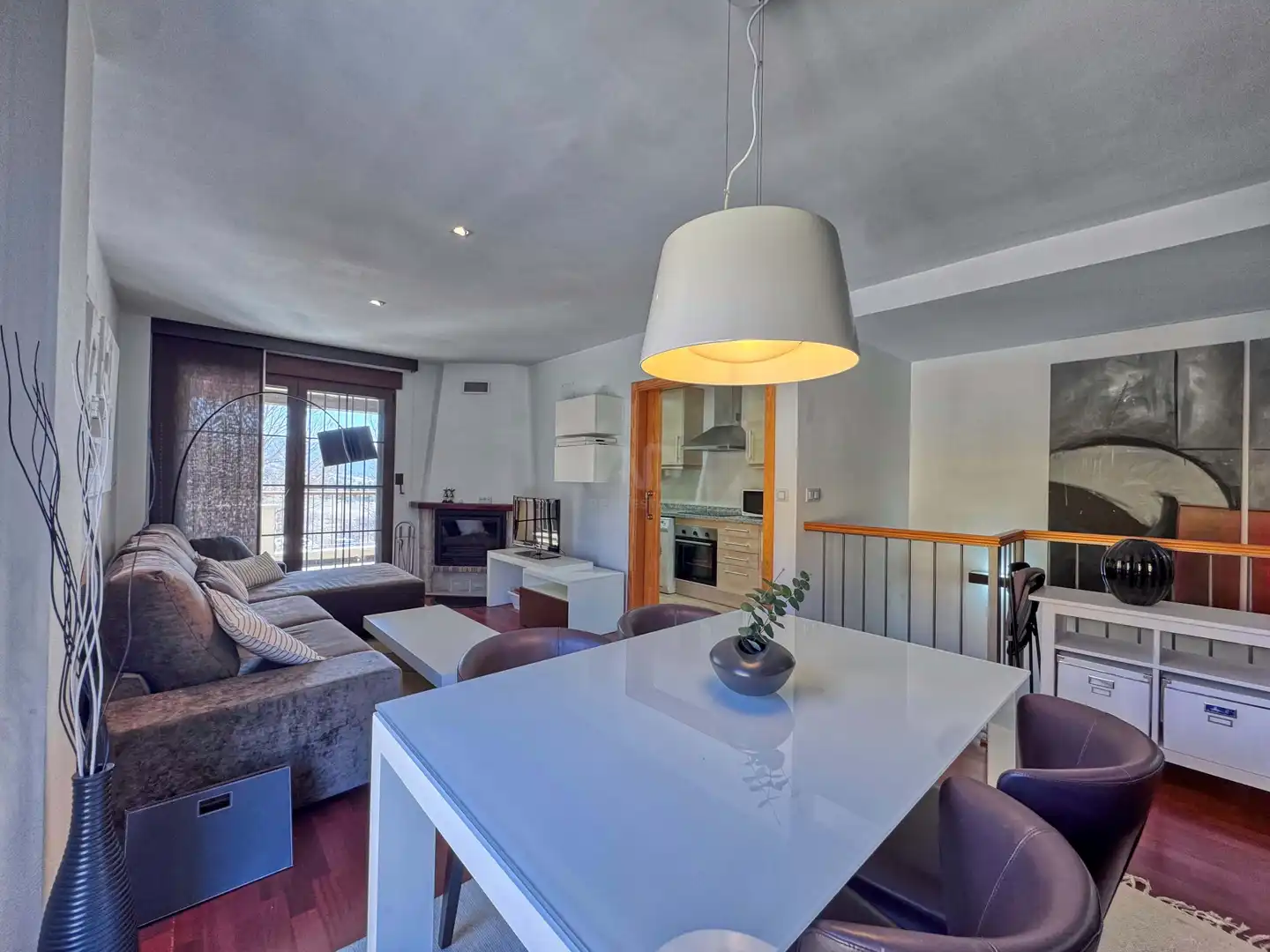 Sala de estar de Dúplex en venta en Alcalá de la Selva con Calefacción y Terraza