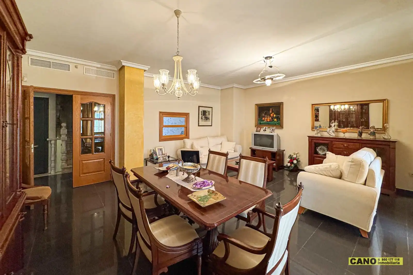 Dining room of Houses for sale in Roquetas de Mar  with Air Conditioner, Heating and Terrace