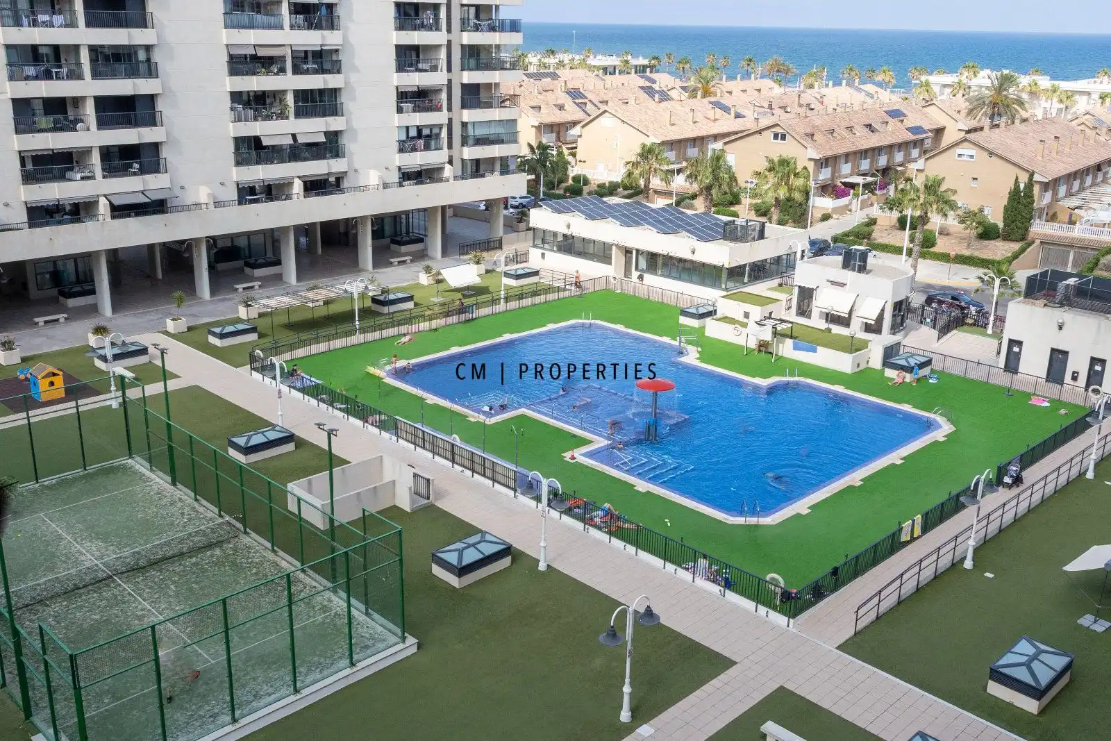 Swimming pool of Flat for rent in Alboraya  with Air Conditioner, Terrace and Swimming Pool