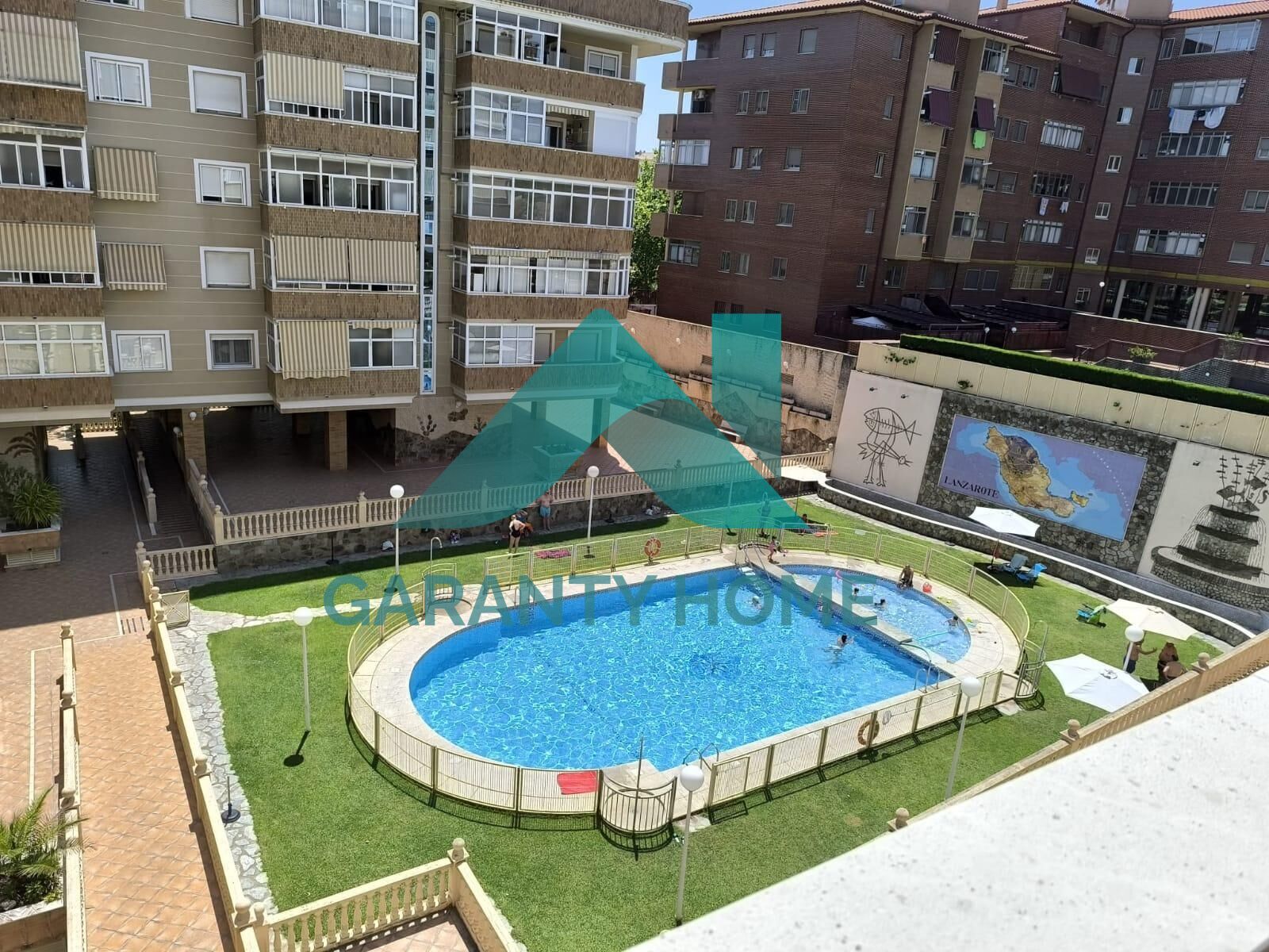 Swimming pool of Apartment to rent in Cáceres Capital  with Heating, Terrace and Storage room