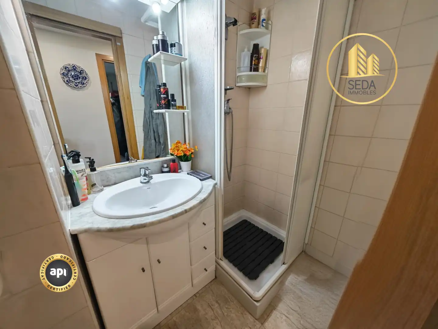 Badezimmer von Erdgeschoss zum Verkauf in Sant Celoni mit Klimaanlage, Heizung und Terrasse