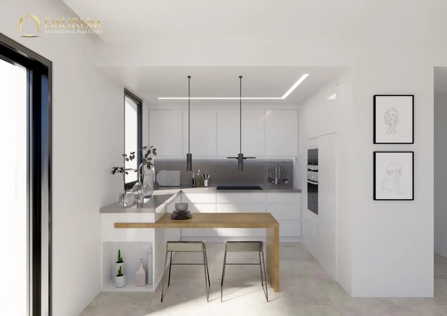 Cocina de Dúplex en venta en Santa Pola con Aire acondicionado, Calefacción y Terraza