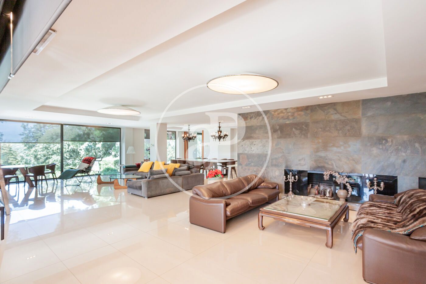 Living room of House or chalet for sale in  Madrid Capital  with Air Conditioner, Heating and Private garden