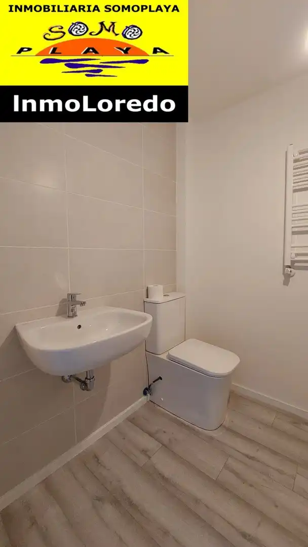 Badezimmer von Wohnung zum Verkauf in Ribamontán al Mar mit Heizung, Privatgarten und Terrasse