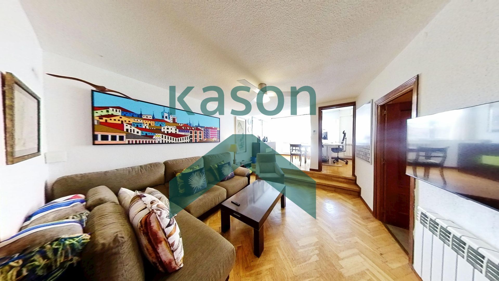 Living room of Flat for sale in  Madrid Capital  with Air Conditioner and Heating