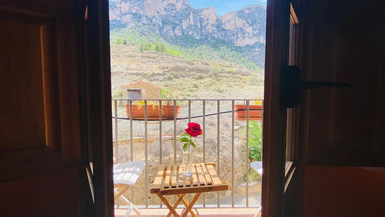 Terraza de Finca rústica en venta en Villarluengo con Calefacción, Trastero y Amueblado
