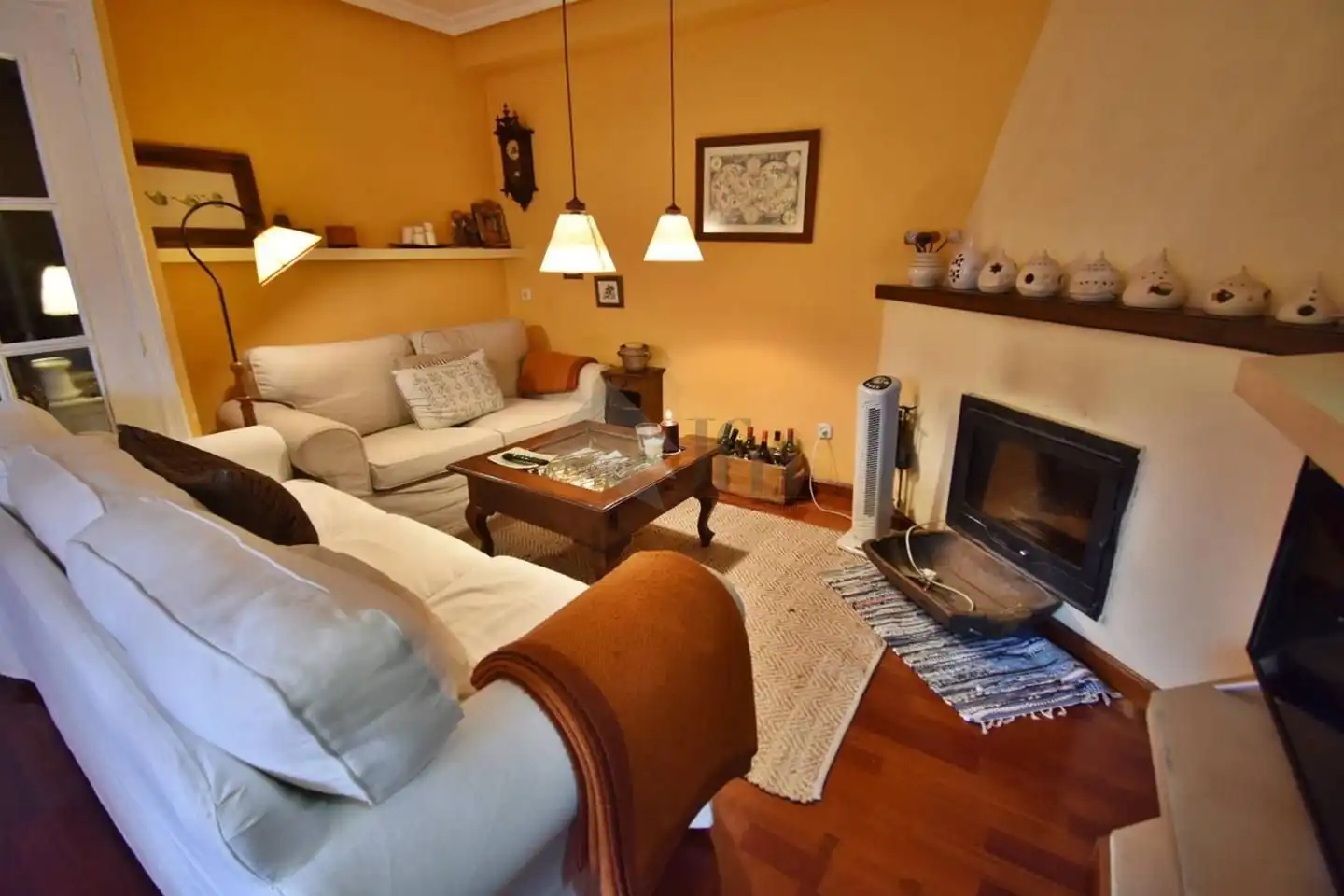 Sala de estar de Casa o chalet en venta en Olmedo con Calefacción, Jardín privado y Piscina comunitaria