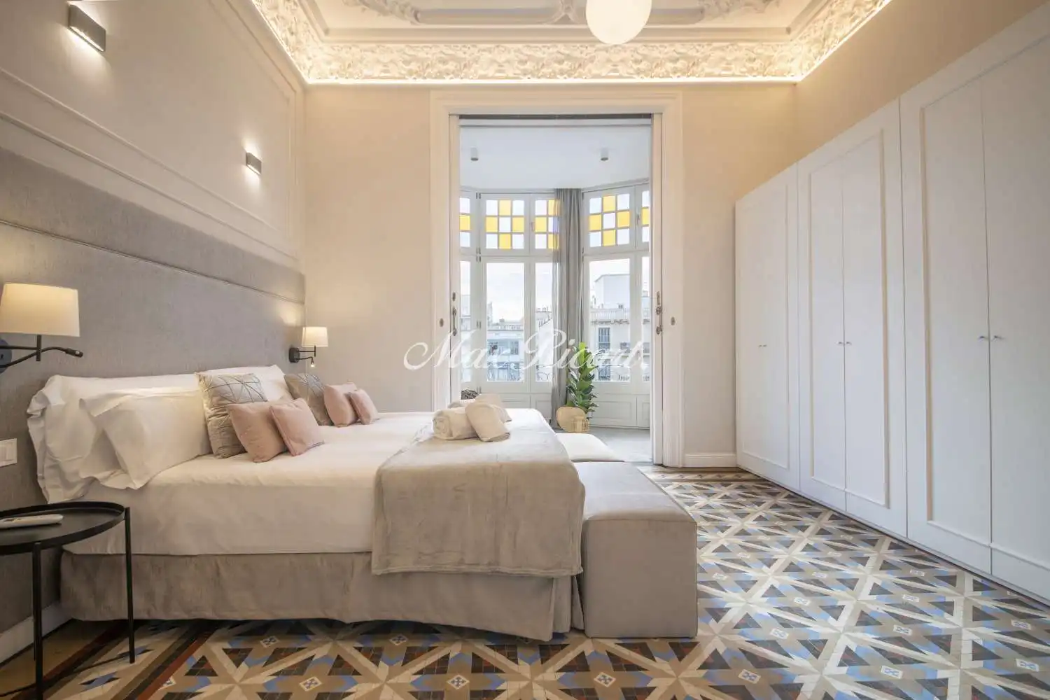 Schlafzimmer von Wohnung zur Miete in Barcelona mit Klimaanlage, Heizung und Abstellraum