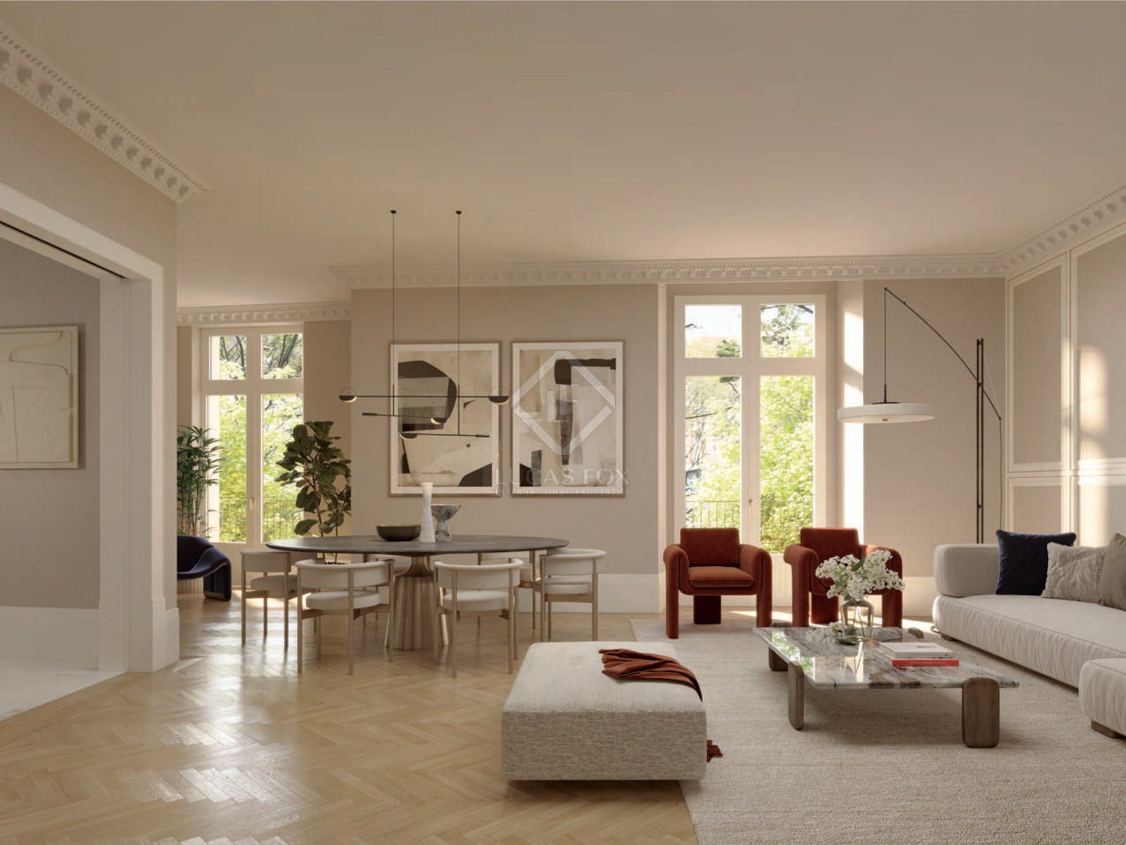 Sala d'estar de Àtic en venda en  Madrid Capital amb Aire condicionat, Calefacció i Parquet