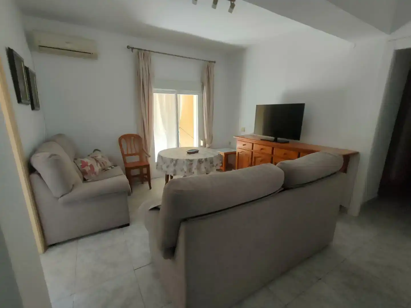 Sala d'estar de Pis de lloguer en Mérida amb Aire condicionat, Moblat i Forn