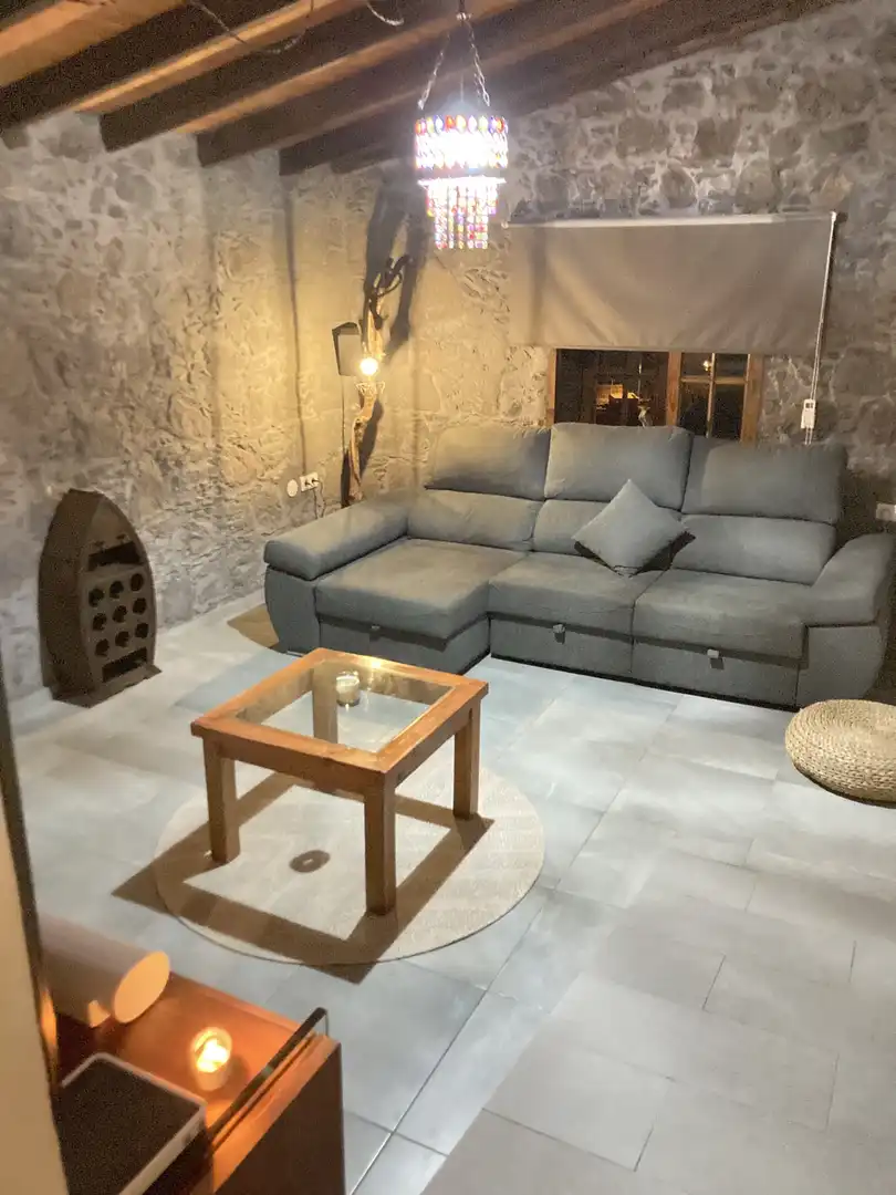 Wohnzimmer von Haus oder Chalet zur Miete in Adeje mit Klimaanlage, Privatgarten und Terrasse