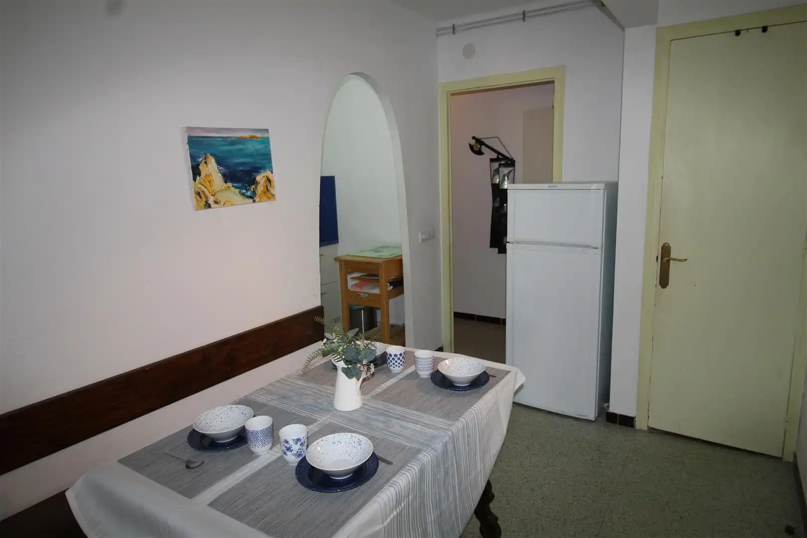 Comedor de Apartamento en venta en L'Estartit con Calefacción, Terraza y Amueblado