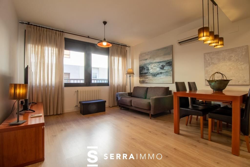 Living room of Flat for sale in Vilanova i la Geltrú  with Air Conditioner, Heating and Terrace