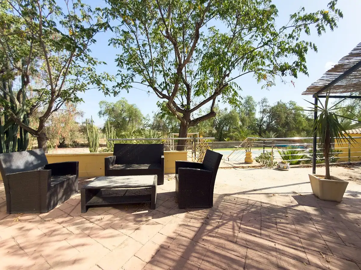Terrasse von Country house zum Verkauf in Aspe mit Klimaanlage, Heizung und Privatgarten