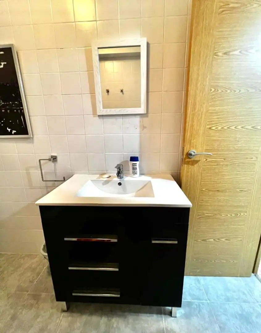 Badezimmer von Wohnung zur untervermieten in L'Alcúdia de Crespins mit Klimaanlage, Möbliert und Ofen