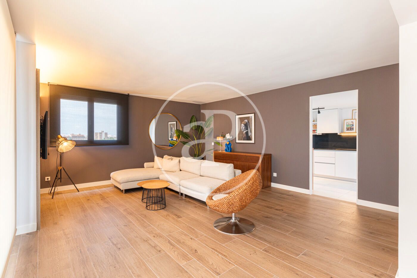 Living room of Attic for sale in  Valencia Capital  with Air Conditioner, Heating and Private garden