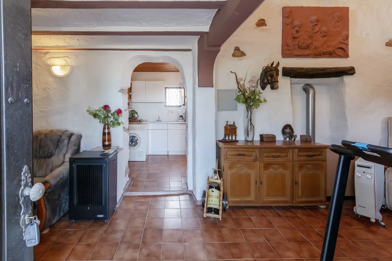 Cuina de Finca rústica en venda en Banyeres del Penedès amb Jardí privat, Parquet i Piscina