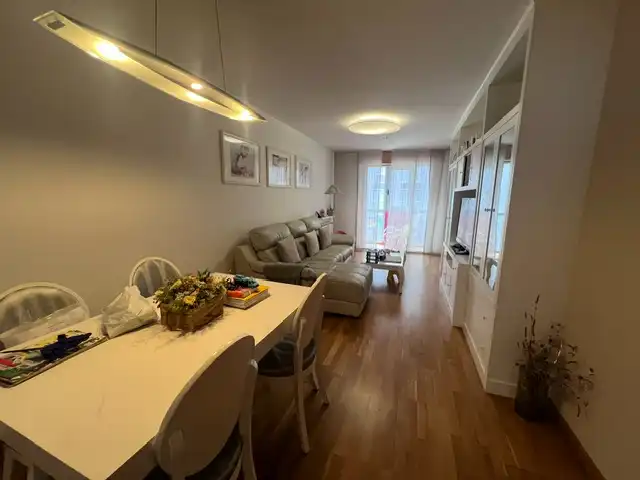 Sala d'estar de Pis en venda en A Coruña Capital  amb Calefacció, Parquet i Terrassa