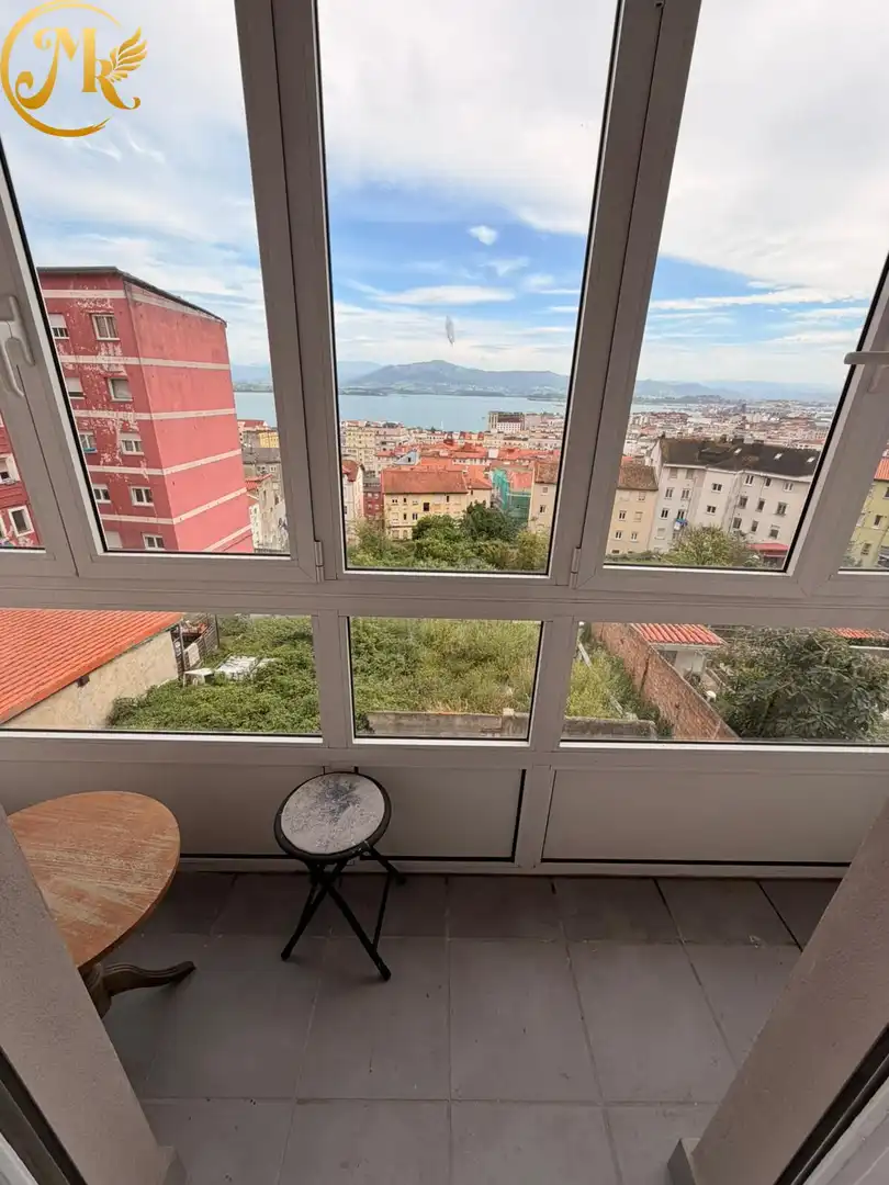Balcony of Flat for sale in Santander  with Private garden, Parquet flooring and Terrace